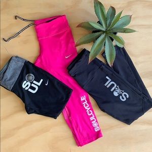 Lot of SoulCycle pants